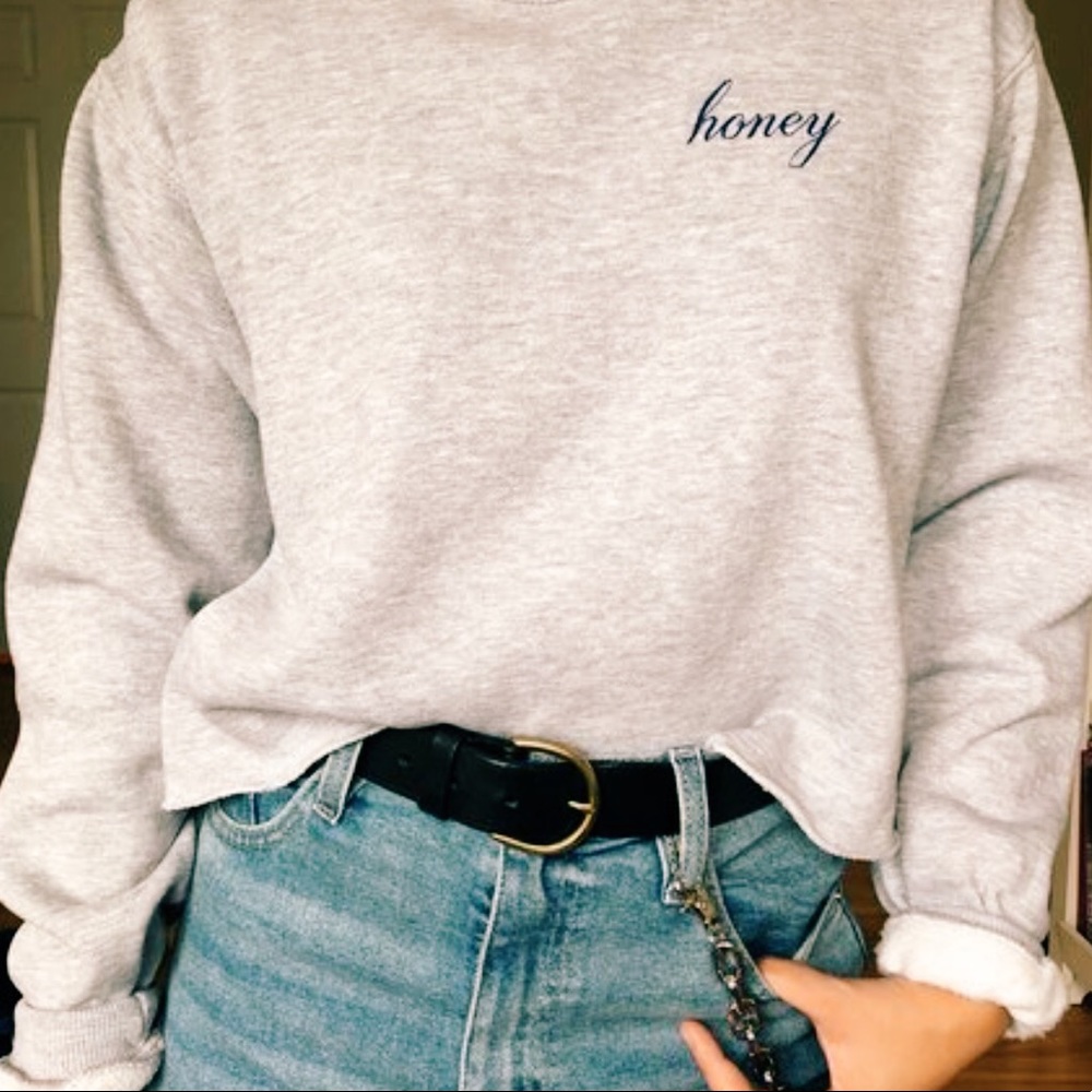 Brandy Melville Honey Cropped Sweatshirt